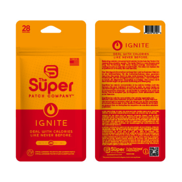 Ignite Super Patch - Paquete de 28 Parches
Mantener un equilibrio entre las calorías consumidas y las calorías quemadas es fundamental para alcanzar y mantener un peso saludable. El Ignite Super Patch es una tecnología avanzada, no invasiva y libre de fármacos, diseñada para apoyar el consumo de energía, facilitando así el mantenimiento de la salud general. Este parche no reemplaza la necesidad de una dieta equilibrada y ejercicio regular, sino que actúa como un complemento para potenciar tu bienestar.

Cada paquete incluye 28 parches adhesivos de polietileno hipoalergénico, asegurando comodidad y seguridad en su uso. Sin embargo, no está diseñado para ser utilizado en áreas de piel delicada o sensible. En caso de irritación, se recomienda retirar el parche inmediatamente y suspender su uso.

El Súper Parche – The Super Patch te ofrece esta solución innovadora para apoyar tu energía y contribuir a un estilo de vida más saludable.