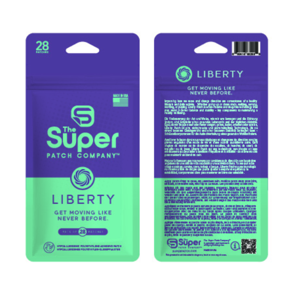 Liberty Super Patch - Paquete de 28 Parches
El Liberty Super Patch es una innovadora solución para quienes buscan mejorar su equilibrio y estabilidad en las actividades diarias. Este parche no invasivo y libre de fármacos está diseñado para potenciar tu bienestar al facilitar movimientos más fluidos y seguros, ya sea subiendo y bajando escaleras, caminando, corriendo, trabajando o jugando.

Cada paquete incluye 28 parches adhesivos fabricados con polietileno hipoalergénico, garantizando una experiencia cómoda y segura para la piel.

Además, en El Súper Parche – The Super Patch, estamos tan convencidos de la efectividad de nuestros productos que ofrecemos una garantía de devolución de dinero de 30 días. Si no quedas completamente satisfecho, puedes solicitar un reembolso completo del precio de compra original (los gastos de envío no son reembolsables). Para iniciar una devolución, simplemente envía un correo electrónico con tu número de pedido, y nuestro equipo te guiará en el proceso.

Advertencia: No se recomienda el uso de este parche en áreas de piel delicada o sensible. En caso de irritación, retira el parche y suspende su uso.