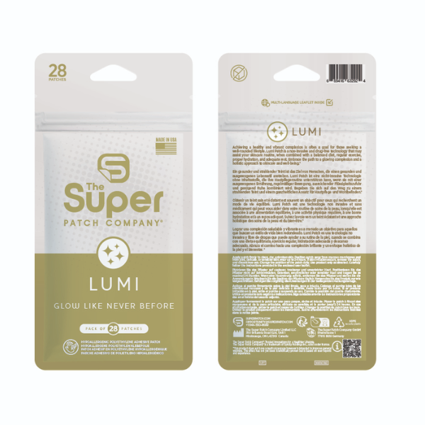 Lumi Super Patch - Paquete de 28 parches
Descripción del Producto:

El Lumi Super Patch es una tecnología avanzada, no invasiva y libre de drogas, diseñada para complementar tu rutina de cuidado de la piel de manera efectiva. Este innovador parche puede ser un excelente aliado en tu búsqueda de una tez radiante y saludable, especialmente cuando se integra con un estilo de vida equilibrado que incluya una dieta adecuada, ejercicio regular, hidratación suficiente y un descanso reparador.

El camino hacia una piel luminosa y un bienestar integral es posible con el Lumi Super Patch. Este paquete de 28 parches está pensado para quienes desean mejorar su apariencia de manera natural, sin comprometer su salud. Cada parche es hipoalergénico y está fabricado con polietileno adhesivo, asegurando su uso seguro y cómodo en la mayoría de los tipos de piel.

Características Principales:

Tecnología No Invasiva: Diseñado para integrarse fácilmente en tu rutina diaria sin interferir con otras actividades.
Libre de Drogas: Ofrece un enfoque natural para el cuidado de la piel, sin efectos secundarios asociados con el uso de medicamentos.
Comodidad y Seguridad: Fabricado con materiales hipoalergénicos, adecuado para la mayoría de los tipos de piel.
Paquete Incluye:

28 parches Lumi Super Patch.
Política de Devoluciones:
En El Súper Parche – The Super Patch, estamos comprometidos con tu satisfacción. Por ello, ofrecemos una garantía de devolución de dinero de 30 días. Si no estás completamente satisfecho con tu compra, puedes solicitar un reembolso del precio original del producto. Solo tienes que enviar un correo electrónico a returns@superpatch.com con tu número de pedido, y nuestro equipo te guiará en el proceso de devolución. Nota: Los gastos de envío no son reembolsables, y es importante no devolver el producto sin la aprobación previa del Departamento de Devoluciones de Super Patch.

Precauciones:
No se recomienda su uso en áreas de piel delicadas o sensibles. Si experimentas irritación, retira el parche y descontinúa su uso inmediatamente.

Con el Lumi Super Patch, adopta un enfoque holístico y natural para tu cuidado personal, mejorando tu bienestar general y logrando la piel radiante que siempre has deseado.

