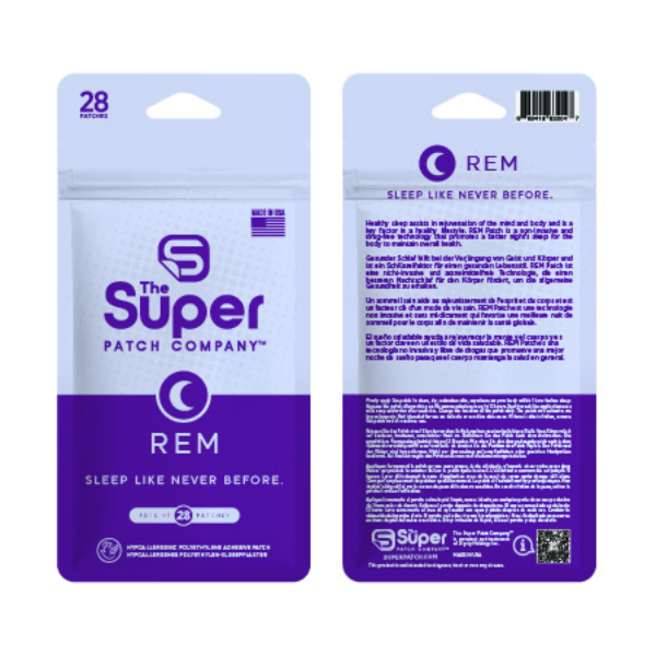 REM Super Patch - Paquete de 28 Parches
Un sueño reparador es esencial para el rejuvenecimiento tanto de la mente como del cuerpo, siendo un pilar fundamental en un estilo de vida saludable. El REM Super Patch es una innovadora tecnología no invasiva y libre de medicamentos diseñada para apoyar un ciclo de sueño equilibrado, facilitando así que tu cuerpo mantenga una salud general óptima.

Este paquete contiene 28 parches adhesivos de polietileno hipoalergénico, ideales para un uso cómodo y seguro durante el descanso nocturno. Cada parche ha sido desarrollado para ofrecer una experiencia de sueño mejorada, ayudándote a lograr un descanso profundo y reparador.

En El Súper Parche – The Super Patch, confiamos plenamente en la calidad y efectividad de nuestros productos, por lo que ofrecemos una garantía de devolución de dinero de 30 días. Si no estás completamente satisfecho con tu compra, te reembolsaremos el precio de compra original. Ten en cuenta que los gastos de envío no son reembolsables.

Para procesar una devolución, es importante que nos contactes con tu número de pedido. Un miembro de nuestro equipo de atención al cliente te guiará en los siguientes pasos para garantizar una devolución sencilla y sin complicaciones. Recuerda, no envíes tu compra de vuelta sin haber recibido previamente la aprobación e instrucciones por escrito de nuestro Departamento de Devoluciones.

Advertencia: No se recomienda aplicar el parche en áreas de piel delicadas o sensibles. En caso de irritación cutánea, retira el parche y descontinúa su uso.

Explora la tecnología avanzada del REM Super Patch y transforma tus noches en un verdadero descanso reparador. ¡Tu bienestar comienza con un buen sueño!